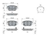 0986494984 BOSCH - KLOCKI HAMULCOWE 