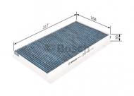 0986628518 BOSCH - FILTR KABINY ANTYBAKTERYJNY FILTER+ 