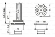 1987302904 BOSCH - ŻARÓWKA XENON D2S 35W 4300K P32D-2 