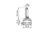 1987302913 BOSCH - Żarówka ŻARÓWKA XENON D1S 35W 12V XENON GIGA HID   - emitują jasne ś