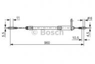 1987477219 BOSCH - LINKA HAMULCA RĘCZNEGO LEWA TYLNA 