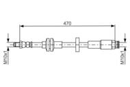 1987481672 BOSCH - PRZEWÓD HAMULCOWY ELAST. 