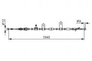 1987482852 BOSCH - LINKA HAMULCOWA 