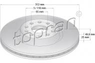 110073755 TOPRAN - TARCZA HAM. 25MM VENTILAT. 