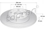 205526755 TOPRAN - TARCZA HAM. 10MM TYLNA 