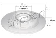 631168755 TOPRAN - BRAKE DISC 