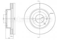 800-073 CIFAM - Tarcza hamulcowa (239,5x24,2mm)  FORD SIERRA (GBG, GB4) 01/87-02/93  SIERRA K