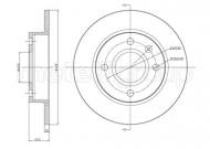 800-168 CIFAM - Tarcza hamulcowa (239,5x10mm)  FORD FIESTA III (GFJ) 03/89-12/95