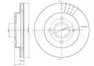 800-317 CIFAM - Tarcza hamulcowa (253x20mm)  FORD MONDEO II Kombi (BNP) 09/96-11/00  MONDEO I