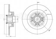 800-804 CIFAM - Tarcza hamulcowa tarcza z łożyskiem i pierścieniem ABS  (270x10mm) RENAULT SC