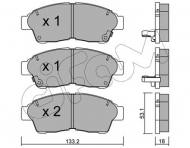 822-149-0 CIFAM - Zestaw klocków, hamulec tarczowy (PFK366)  TOYOTA COROLLA Compact (_E10_) 07/92-04/97  COROLL