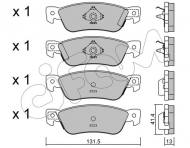 822-359-0 CIFAM - Zestaw klocków, hamulec tarczowy ISUZU TROOPER Soft Top (UBS) 10/87-12/91