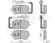 822-554-1 CIFAM - Zestaw klocków, hamulec tarczowy VW PHAETON (3D2) 04/02-