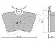 822-635-0 CIFAM - Zestaw klocków, hamulec tarczowy OPEL VIVARO nadw. zamkn. 08/01- - RENAULT TRAFIC II nadw. za