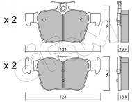 822-981-0 CIFAM - Zestaw klocków, hamulec tarczowy Audi A3 12- ,Seat Leon  12- ,Skoda Octavia  12- tył