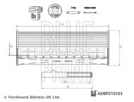 ADBP210103 BLUEPRINT - FILTR OLEJU KIA BLUE PRINT 