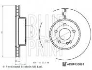 ADBP430091 BLUEPRINT - TARCZA HAMULC. MERCEDES W205 C-KLASA 14- PRZÓD BLUE PRINT