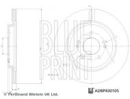 ADBP430105 BLUEPRINT - TARCZA HAMULC. HYUNDAI SANTA FE 18- TYŁ BLUE PRINT