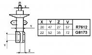 G8173 MONROE - AMORTYZATOR RENAULT KANGOO 02.08- 