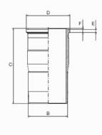 14-451190-00 GOETZE - TULEJA CYLINDRA 