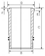 14-452370-00 GOETZE - TULEJA CYLINDRA 