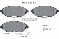 2473801 TEXTAR - KLOCKI HAM. VW GOLF VII 11- PASSAT 08- 