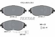 2473803 TEXTAR - KLOCKI HAM. VW GOLF VII 11- PASSAT 08- 