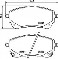 2614901 TEXTAR - KLOCKI HAMULCOWE PRZOD 