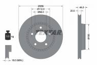 92037100 TEXTAR - TARCZA HAMULCOWA 