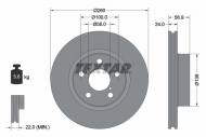 92081900 TEXTAR - TARCZA HAMULCOWA 