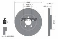 92082305 TEXTAR - TARCZA HAMULCOWA 