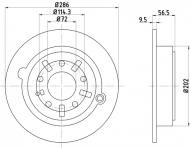 92093000 TEXTAR - TARCZA HAMULCOWA 