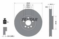 92115003 TEXTAR - TARCZA HAM. CITROEN C8 FIAT SCUDO 