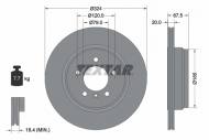 92123103 TEXTAR - TARCZA HAMULCOWA 