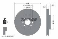 92124603 TEXTAR - TARCZA HAMULCOWA 