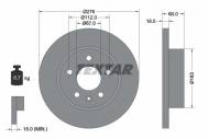 92129203 TEXTAR - TARCZA HAMULCOWA 