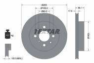 92135303 TEXTAR - TARCZA HAMULCOWA 