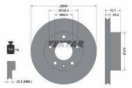 92153400 TEXTAR - TARCZA HAMULCOWA 