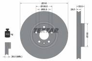 92162303 TEXTAR - TARCZA HAM. FORD S-MAX 06- 