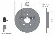 92164103 TEXTAR - TARCZA HAM. TOYOTA AURIS 06- COROLLA 04-