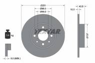 92202303 TEXTAR - TARCZA HAMULCOWA 