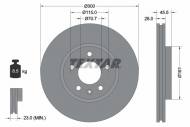 92205603 TEXTAR - TARCZA HAMULCOWA 