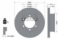 92235100 TEXTAR - TARCZA HAMULCOWA PRZOD 