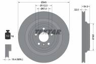 92284003 TEXTAR - TARCZA HAMULCOWA TYL 