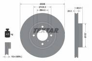 92294403 TEXTAR - TARCZA HAMULCOWA PRZOD 