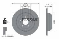 92300803 TEXTAR - TARCZA HAMULCOWA TYL 