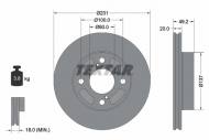 92314003 TEXTAR - TARCZA HAMULCOWA PRZOD 