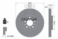 92326305 TEXTAR - TARCZA HAMULCOWA PRZOD 