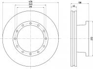 93096100 TEXTAR - TARCZA HAMULCOWA 