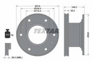 93101600 TEXTAR - TARCZA HAMULCOWA 